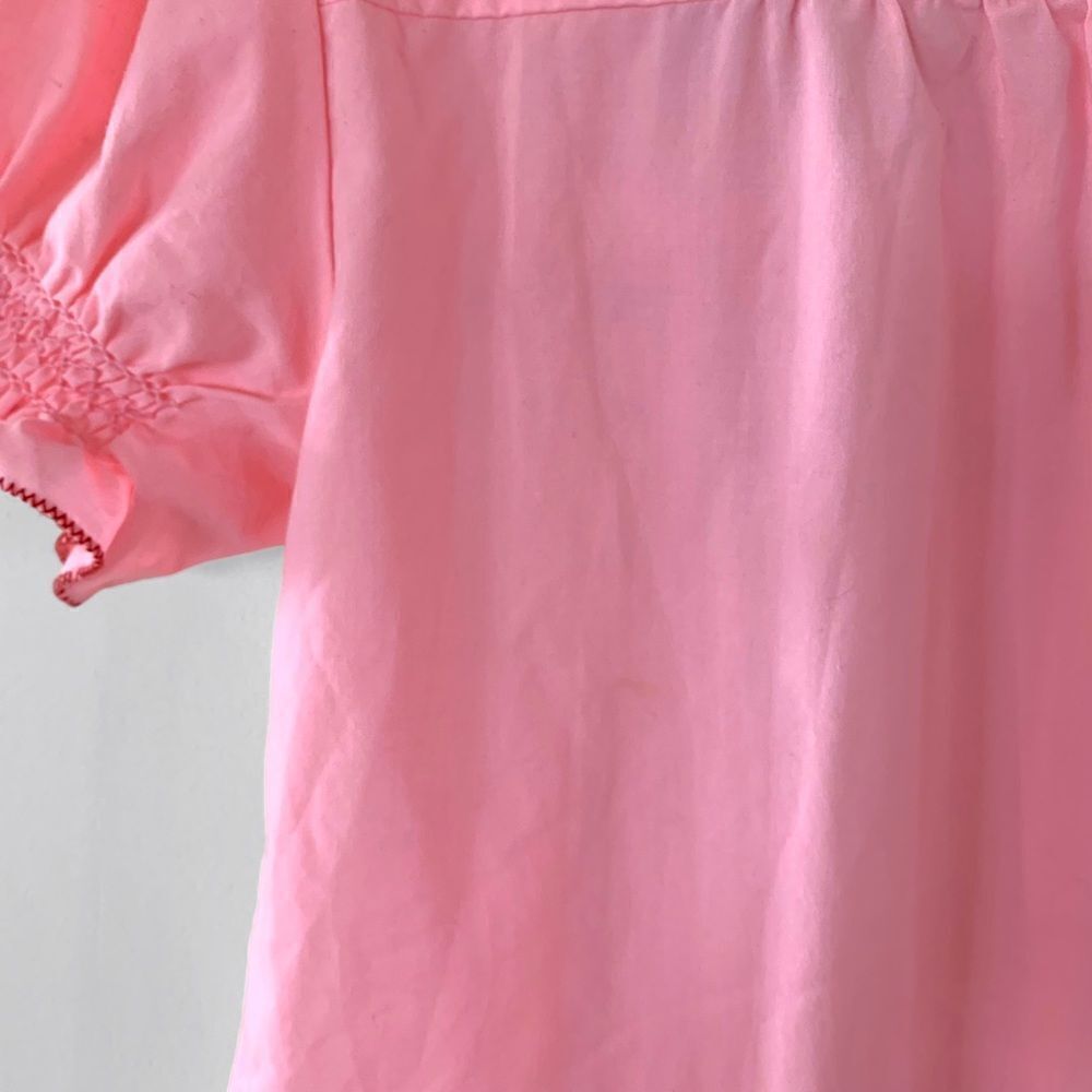 Vintage Floral Embroidered Babydoll Tunic Top - Picture 8 of 9